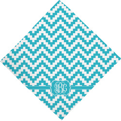 Pixelated Chevron Dog Bandana Scarf w/ Monogram