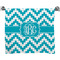 Pixelated Chevron Bath Towel (Personalized)