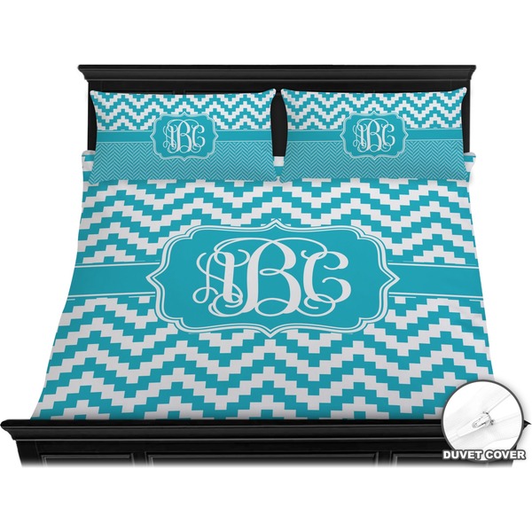 Pixelated Chevron Bedding Set (King) - Duvet