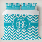 Pixelated Chevron Duvet Cover Set - King (Personalized)