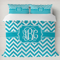 Pixelated Chevron Duvet Cover Set - King (Personalized)