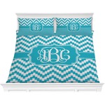 Pixelated Chevron Comforter Set - King (Personalized)
