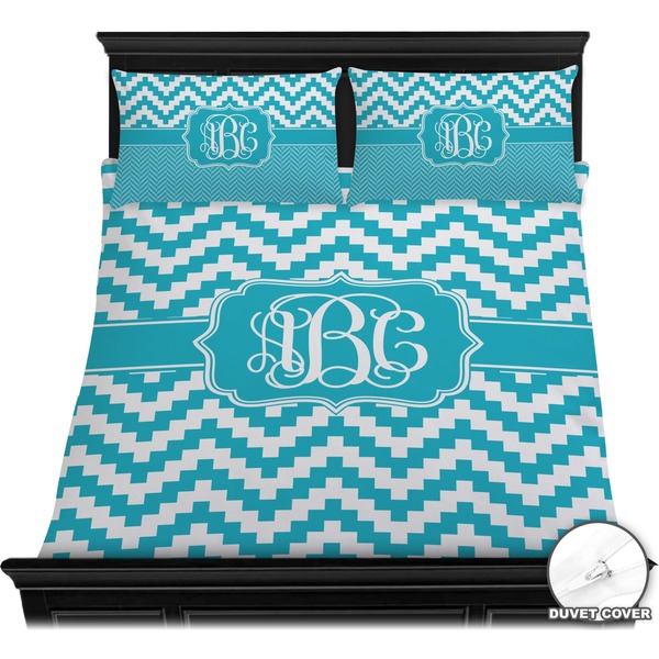 Pixelated Chevron Bedding Set (Queen) - Duvet