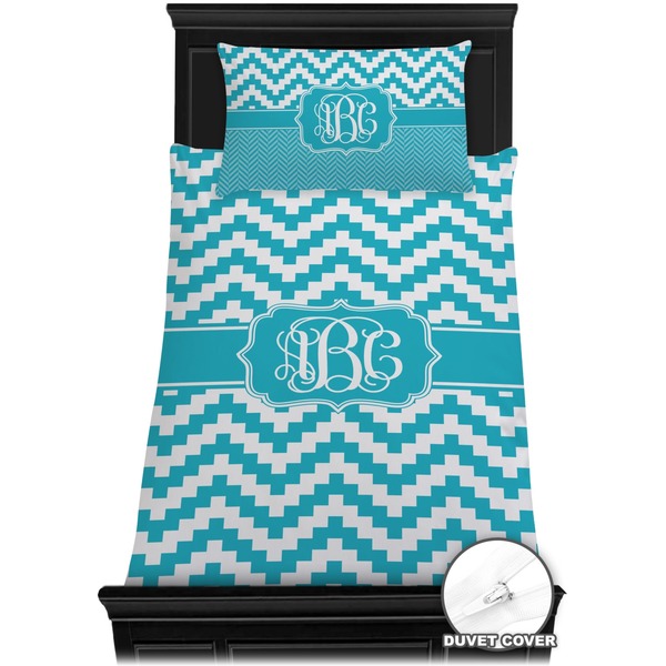 Pixelated Chevron Bedding Set (Twin) - Duvet