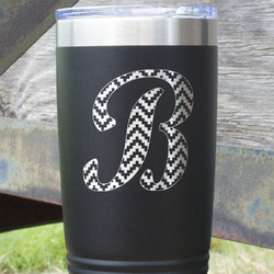 Pixelated Chevron 20 oz Stainless Steel Tumbler (Personalized)