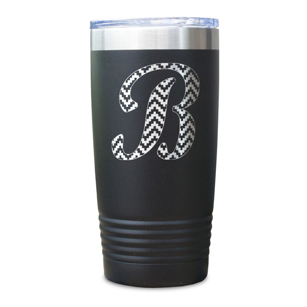 Pixelated Chevron Black Polar Camel Tumbler - 20oz - Single Sided - Approval