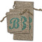 Pixelated Chevron Burlap Gift Bags - (PARENT MAIN) All Three