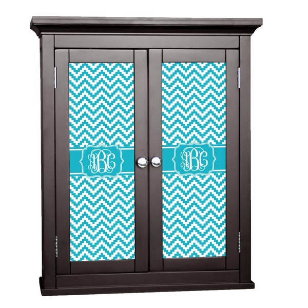 Custom Pixelated Chevron Cabinet Decal - Small (Personalized)