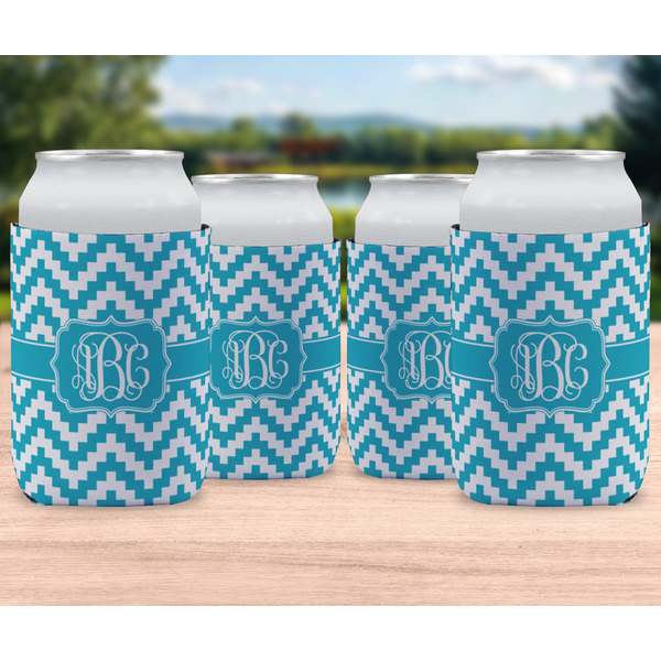 Pixelated Chevron Can Sleeve - LIFESTYLE