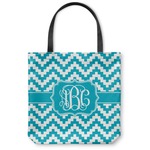 Pixelated Chevron Canvas Tote Bag - Large - 18"x18" (Personalized)