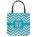 Pixelated Chevron Canvas Tote Bag (Personalized)