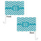 Pixelated Chevron Car Flag - 11" x 8" - Front & Back View