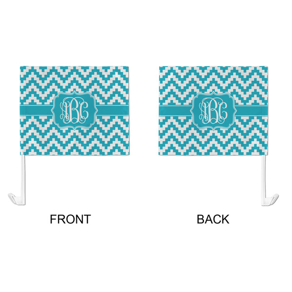 Pixelated Chevron Car Flag - Large - APPROVAL