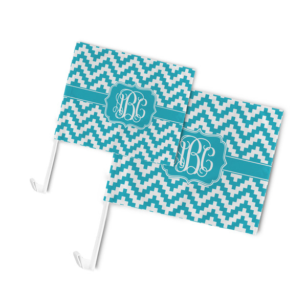 Pixelated Chevron Car Flags - PARENT MAIN (both sizes)