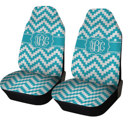 Pixelated Chevron Car Seat Covers (Set of Two) (Personalized)