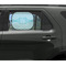Pixelated Chevron Car Sun Shade Black - In Car Window