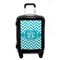 Pixelated Chevron Carry On Hard Shell Suitcase - Front