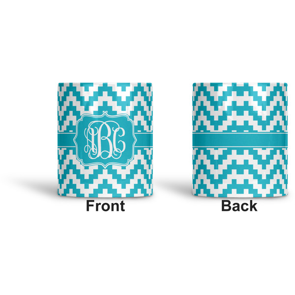 Pixelated Chevron Ceramic Pen Holder - Apvl