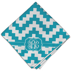 Pixelated Chevron Cloth Dinner Napkin - Single w/ Monogram