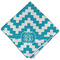 Pixelated Chevron Cloth Napkins - Personalized Dinner (Folded Four Corners)