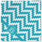 Pixelated Chevron Cloth Napkins - Personalized Lunch (Single Full Open)