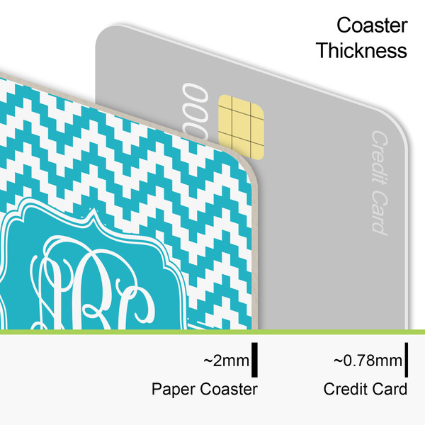 Pixelated Chevron Coaster Thickness