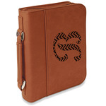 Pixelated Chevron Leatherette Bible Cover with Handle & Zipper - Small - Single Sided (Personalized)