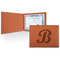 Pixelated Chevron Leatherette Certificate Holder - Front (Personalized)