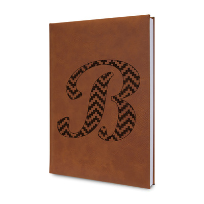 Pixelated Chevron Leatherette Journal (Personalized)