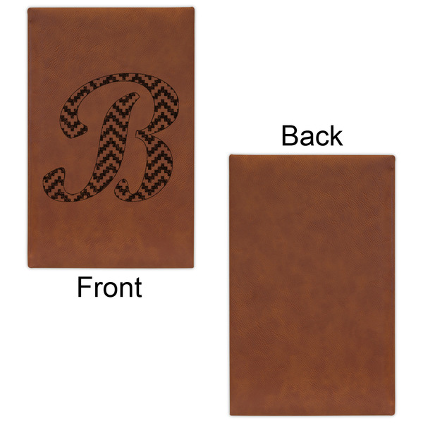 Pixelated Chevron Cognac Leatherette Journal - Single Sided - Apvl