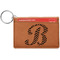 Pixelated Chevron Leatherette Keychain ID Holder (Personalized)
