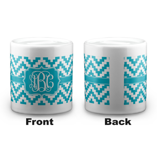 Pixelated Chevron Coin Bank - Apvl