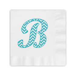 Pixelated Chevron Coined Cocktail Napkins (Personalized)