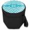 Pixelated Chevron Collapsible Personalized Cooler & Seat (Closed)