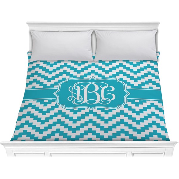 Custom Pixelated Chevron Comforter - King (Personalized)