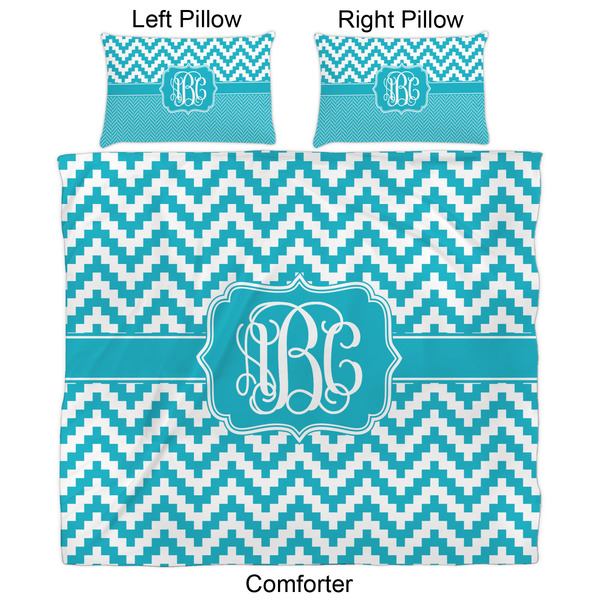 Pixelated Chevron Comforter Set - King - Approval