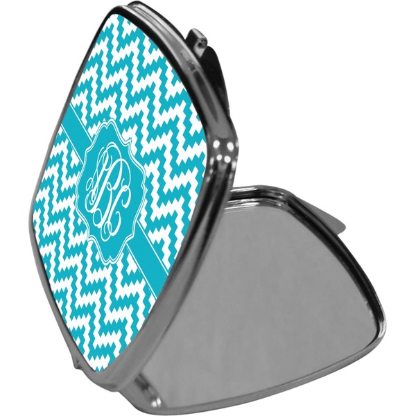 Pixelated Chevron Compact Mirror (Side View)
