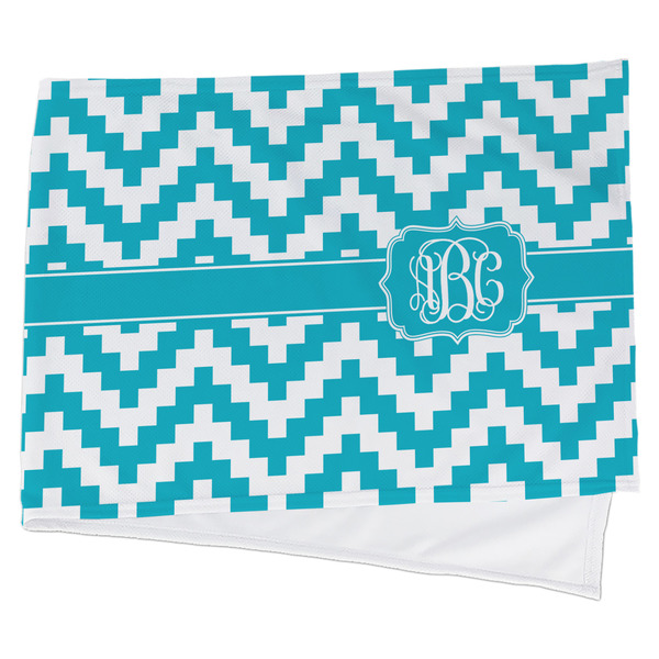 Custom Pixelated Chevron Cooling Towel (Personalized)