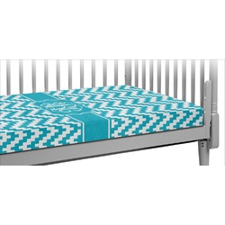Pixelated Chevron Crib Fitted Sheet (Personalized)