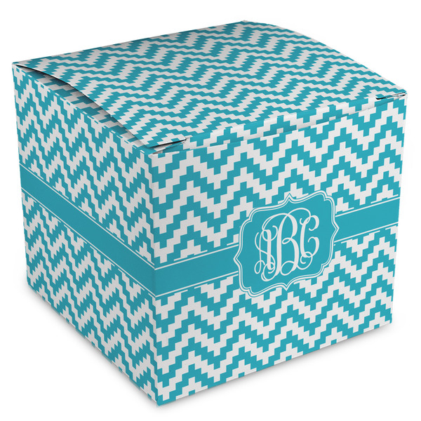Custom Pixelated Chevron Cube Favor Gift Boxes (Personalized)