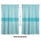 Pixelated Chevron Curtain 112x80 - Lined