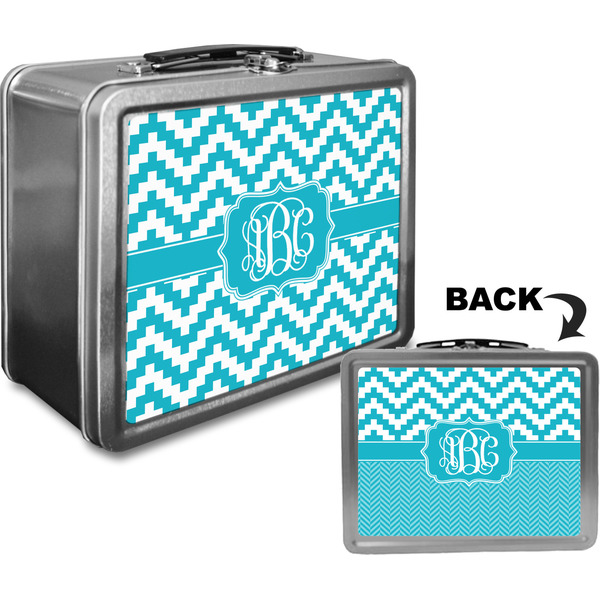 Pixelated Chevron Custom Lunch Box / Tin Approval