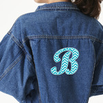 Pixelated Chevron Twill Iron On Patch - Custom Shape - X-Large (Personalized)