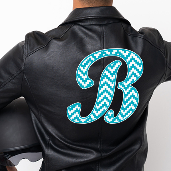 Pixelated Chevron Custom Shape Iron On Patches - XXXL - APPROVAL