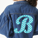 Pixelated Chevron Twill Iron On Patch - Custom Shape - 3XL (Personalized)