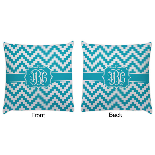 Pixelated Chevron Decorative Pillow Case - Approval