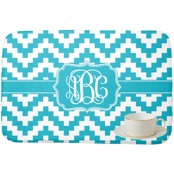 Pixelated Chevron Dish Drying Mat