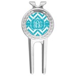 Pixelated Chevron Golf Divot Tool & Ball Marker (Personalized)