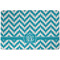 Pixelated Chevron Dog Food Mat - Small without bowls