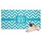 Pixelated Chevron Dog Towel (Personalized)